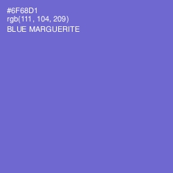 #6F68D1 - Blue Marguerite Color Image