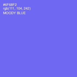 #6F68F2 - Moody Blue Color Image