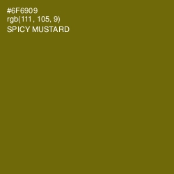 #6F6909 - Spicy Mustard Color Image