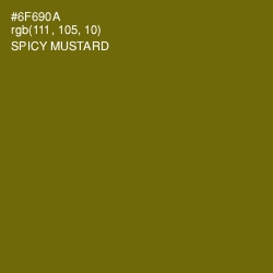 #6F690A - Spicy Mustard Color Image