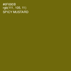 #6F690B - Spicy Mustard Color Image