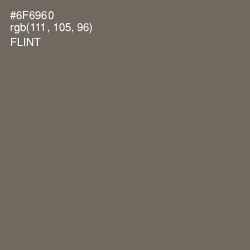 #6F6960 - Flint Color Image