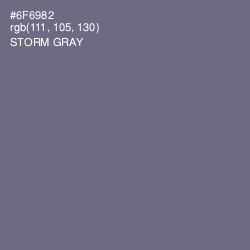 #6F6982 - Storm Gray Color Image