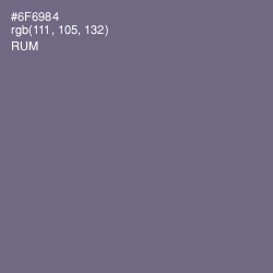 #6F6984 - Rum Color Image