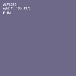 #6F6989 - Rum Color Image