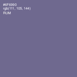 #6F6990 - Rum Color Image