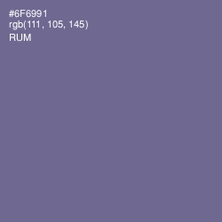 #6F6991 - Rum Color Image