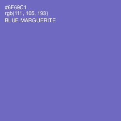 #6F69C1 - Blue Marguerite Color Image