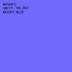 #6F69FC - Moody Blue Color Image