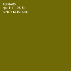 #6F6A05 - Spicy Mustard Color Image