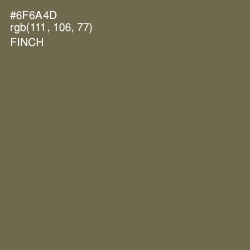 #6F6A4D - Finch Color Image