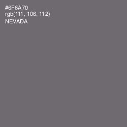 #6F6A70 - Nevada Color Image