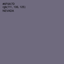 #6F6A7D - Nevada Color Image