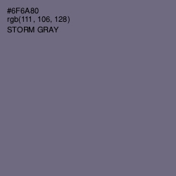 #6F6A80 - Storm Gray Color Image