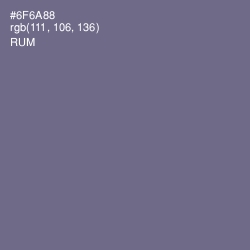 #6F6A88 - Rum Color Image