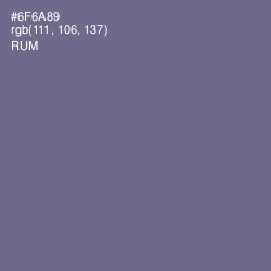 #6F6A89 - Rum Color Image