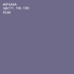 #6F6A8A - Rum Color Image