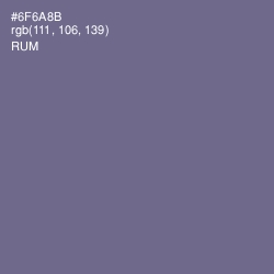 #6F6A8B - Rum Color Image