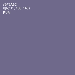 #6F6A8C - Rum Color Image
