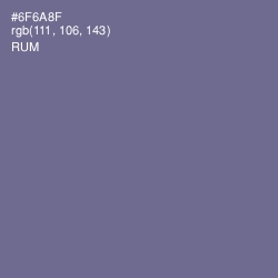 #6F6A8F - Rum Color Image