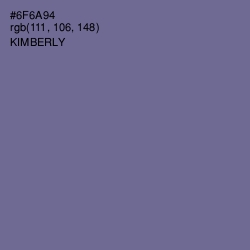 #6F6A94 - Kimberly Color Image