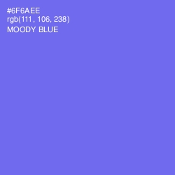 #6F6AEE - Moody Blue Color Image