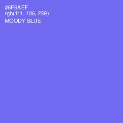 #6F6AEF - Moody Blue Color Image