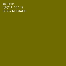 #6F6B01 - Spicy Mustard Color Image