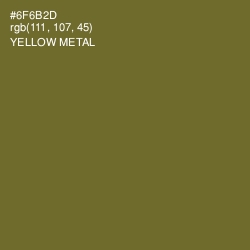 #6F6B2D - Yellow Metal Color Image