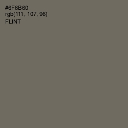 #6F6B60 - Flint Color Image