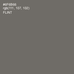 #6F6B66 - Flint Color Image