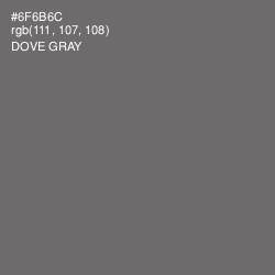 #6F6B6C - Dove Gray Color Image