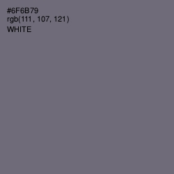 #6F6B79 - Nevada Color Image