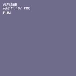 #6F6B8B - Rum Color Image