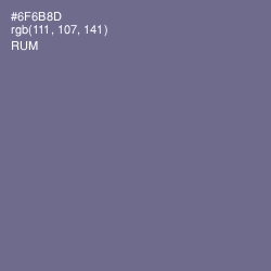 #6F6B8D - Rum Color Image