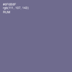 #6F6B8F - Rum Color Image