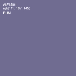 #6F6B91 - Rum Color Image