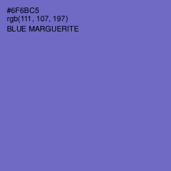 #6F6BC5 - Blue Marguerite Color Image