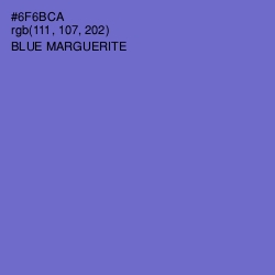 #6F6BCA - Blue Marguerite Color Image