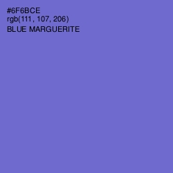 #6F6BCE - Blue Marguerite Color Image