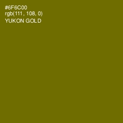 #6F6C00 - Yukon Gold Color Image