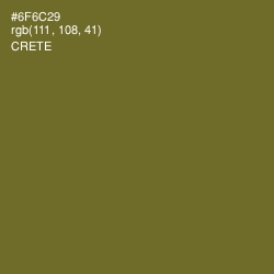 #6F6C29 - Crete Color Image