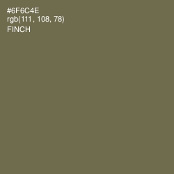 #6F6C4E - Finch Color Image