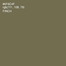 #6F6C4F - Finch Color Image