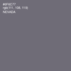 #6F6C77 - Nevada Color Image