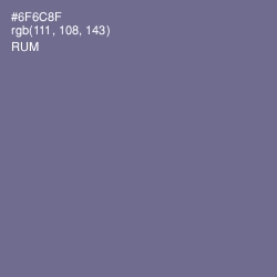 #6F6C8F - Rum Color Image