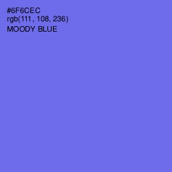 #6F6CEC - Moody Blue Color Image