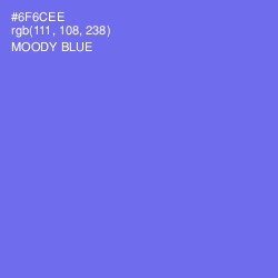 #6F6CEE - Moody Blue Color Image