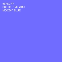 #6F6CFF - Moody Blue Color Image