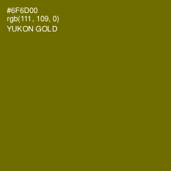 #6F6D00 - Yukon Gold Color Image